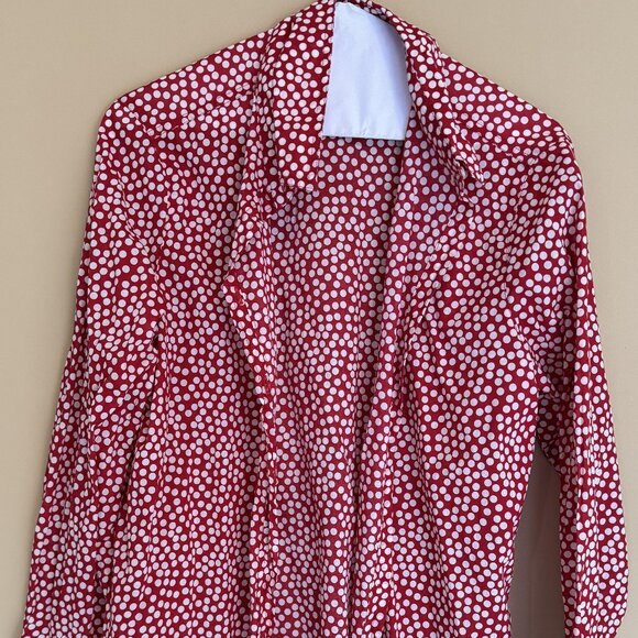 United Colors Of Benetton Red polka Dot blouse - Picture 1 of 8